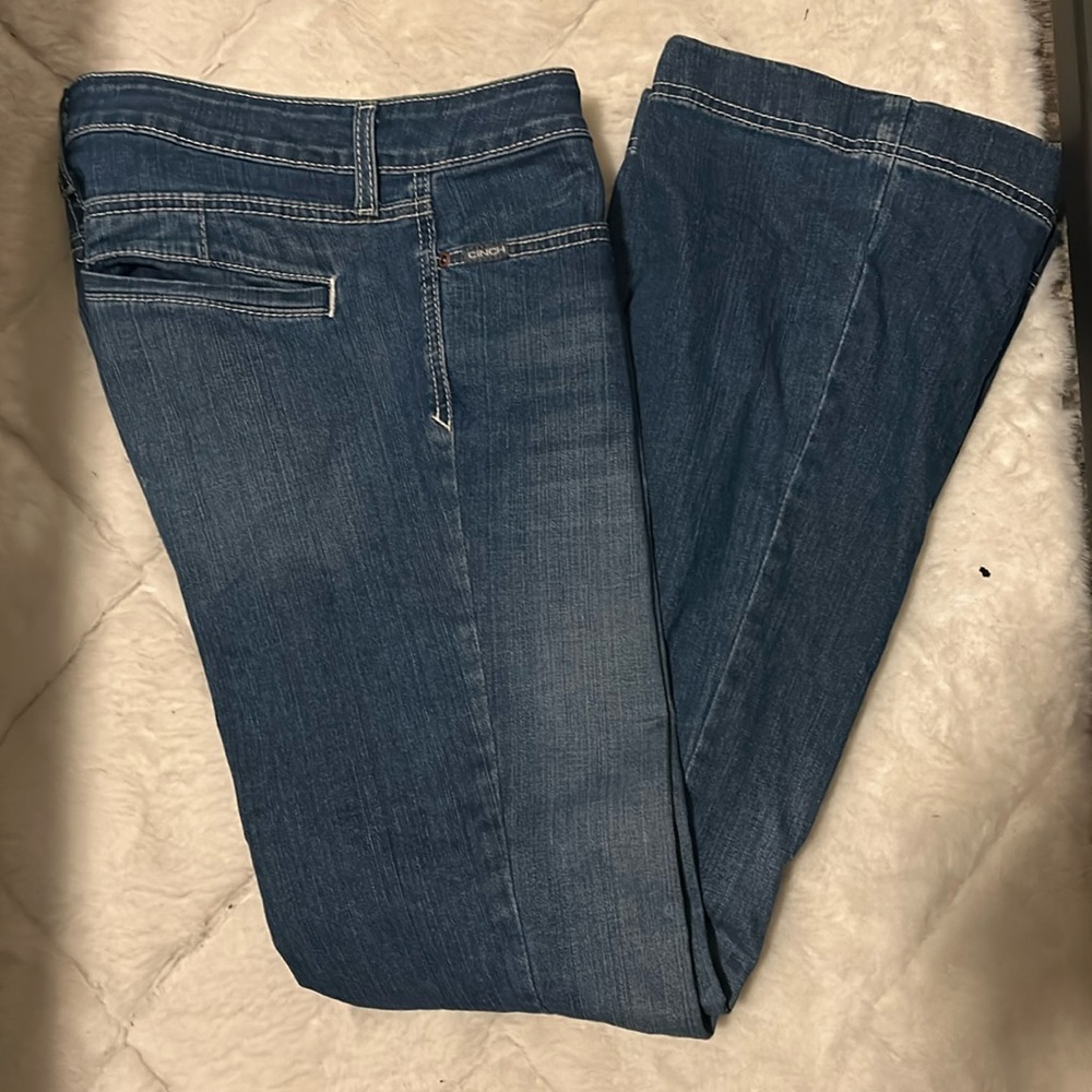 Cinch Blue Flare Wide Leg Jeans Timeless Design